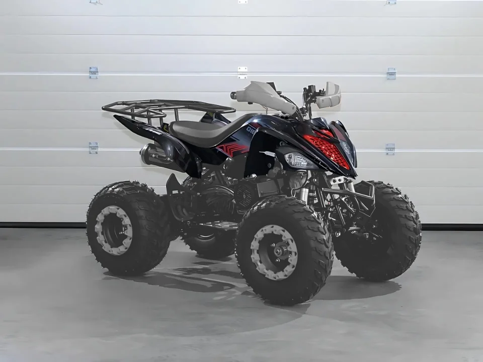 Korlátozott ajánlat Komplett matrica szett ATV / Quad (Fekete-piros) - Highper (Draconis 200)