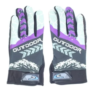 Textil motoros kesztyű YD Outdoor (Fekete - Lila - Kék) Legnépszerűbb