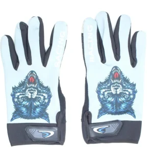 Textil motoros kesztyű YD Racing (Fekete - Szürke) Újdonság