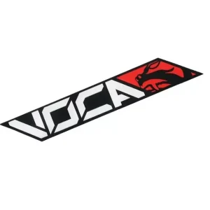 Voca Racing matrica (Piros / króm - 11x4cm) Biztonságos vásárlás
