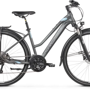KROSS TRANS 10.0 D GRAPHITE / SILVER / BLUE NŐI TREKKING KERÉKPÁR Kiárusítás
