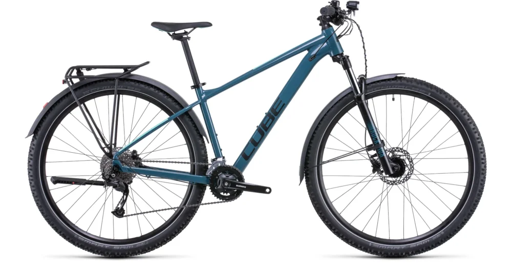 Biztonságos vásárlás CUBE AIM SL ALLROAD 27,5" TEAL N BLACK 2022 FÉRFI MTB KERÉKPÁR