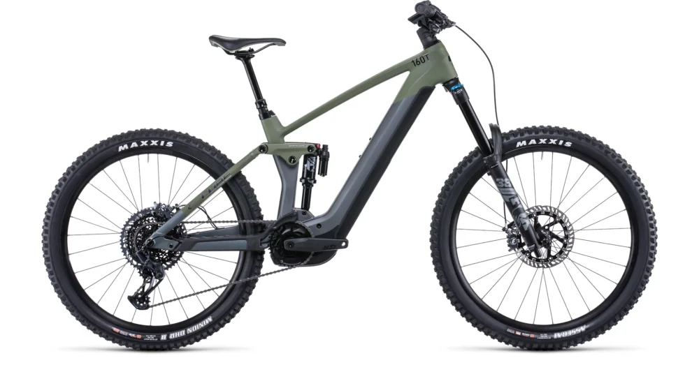CUBE STEREO HYBRID 160 HPC TM 750 27.5 FLASHGREY´N´OLIVE FÉRFI ELEKTROMOS ÖSSZTELESZKÓPOS ENDURO MTB KERÉKPÁR 2022 Gyors kiszállítás