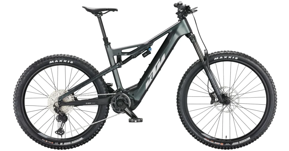 KTM MACINA KAPOHO ELITE SPACE GALAXY MATT(SILVER+BLACK) FÉRFI ELEKTROMOS ÖSSZTELESZKÓPOS MTB KERÉKPÁR 2022 Azonnali szállítás