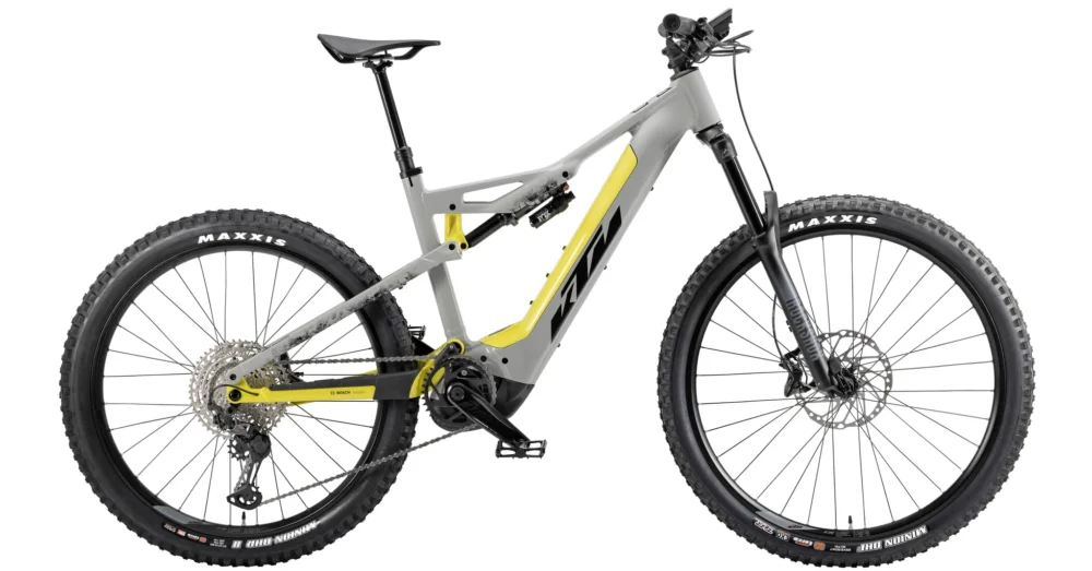 KTM MACINA KAPOHO 7972 ULTIMATE GREY (YELLOW+BLACK) FÉRFI ELEKTROMOS ÖSSZTELESZKÓPOS MTB KERÉKPÁR 2022 Azonnali szállítás