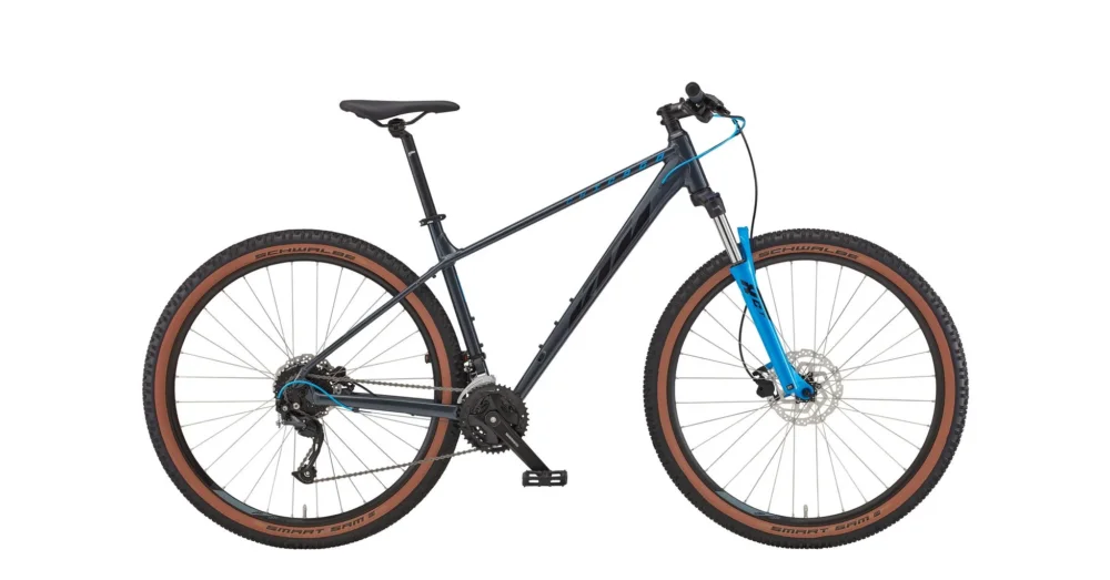 Legjobb ár KTMCHICAGO 291 METALLIC GREY (BLACK+BLUE) 2022 FÉRFI MTB KERÉKPÁR