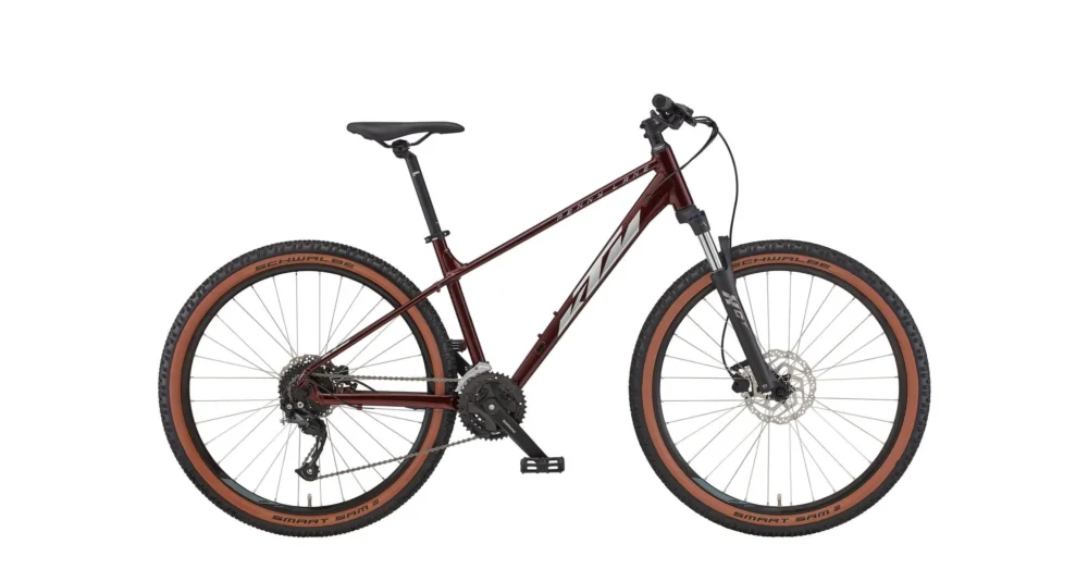 Legkelendőbb KTM PENNY LANE 271 NIGHT RED (SILVER) 2022 NŐI MTB KERÉKPÁR