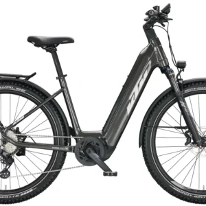 Olcsó KTM MACINA AERA 772 LFC MACHINE GREY (SILVER+BLUE) UNISEX ELEKTROMOS MTB KERÉKPÁR 2022
