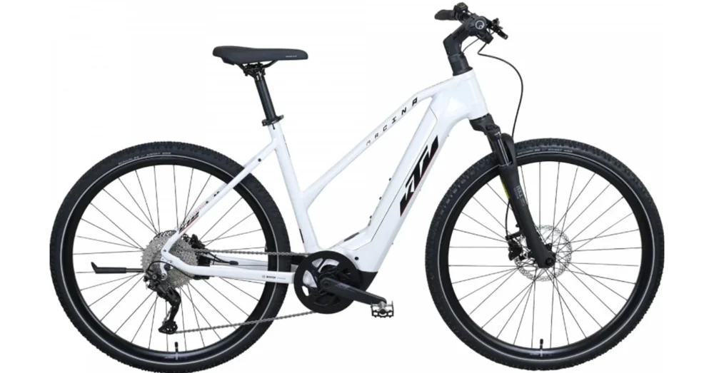 KTM MACINA CROSS 720 TRAPÉZ METALLIC WHITE(BLACK+ORANGE) NŐI ELEKTROMOS CROSS KERÉKPÁR 2022 Expressz kézbesítés