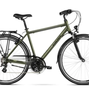 Végkiárusítás KROSS TRANS 2.0 M KHAKI / BLACK 2022 FÉRFI TREKKING KERÉKPÁR