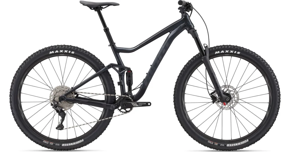Szuper akció GIANT STANCE 29 2 GUNMETAL BLACK 2022 FÉRFI ÖSSZTELESZKÓPOS MTB KERÉKPÁR