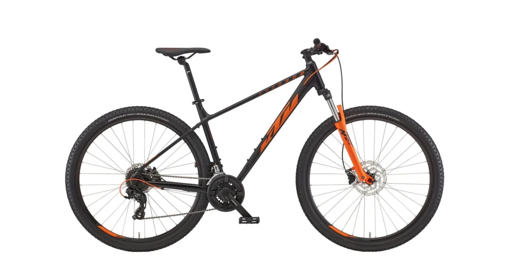KTM CHICAGO 272 BLACK MATT (ORANGE) 2022 FÉRFI MTB KERÉKPÁR Biztonságos fizetés