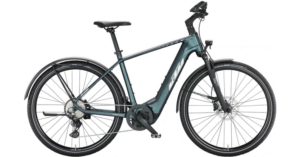 KTM MACINA CROSS LFC GREENPURPLE-FLIP MATT (SILVER+BLUE) FÉRFI ELEKTROMOS CROSS KERÉKPÁR 2022 Gyors szállítás