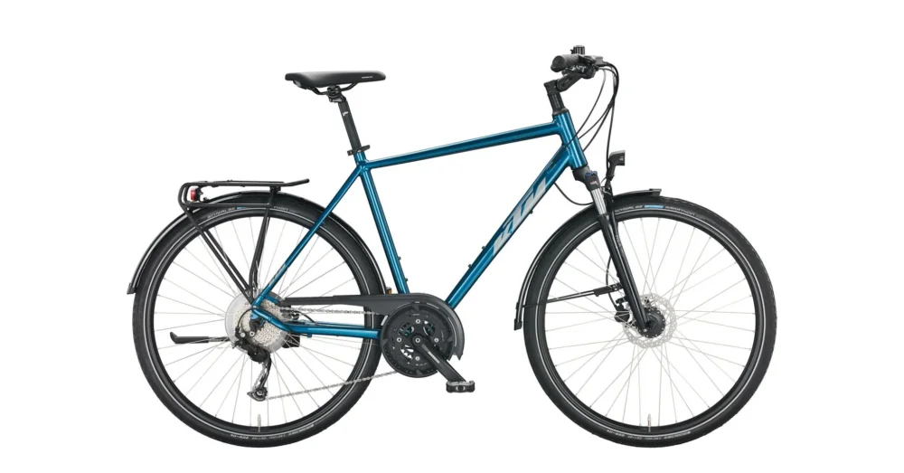 Biztonságos fizetés KTM LIFE SPACE TRAPÉZ VITAL BLUE (DARK BLUE) 2022 NŐI TREKKING KERÉKPÁR