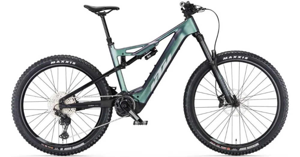 Csak ma KTM MACINA KAPOHO ELITE SPACE GALAXY MATT (GREY+BLACK) 2023 FÉRFI ELEKTROMOS ÖSSZTELESZKÓPOS KERÉKPÁR