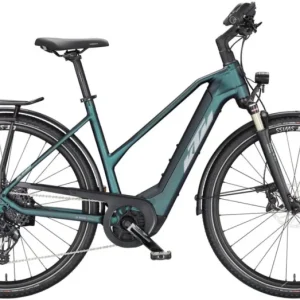 KTM MACINA SPORT 710 GREEN PURPLE FLIP MATT(SILVER+BLUE) TRAPÉZ 2023 NŐI ELEKTROMOS TREKKING KERÉKPÁR Korlátozott ajánlat