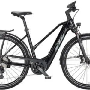 KTM MACINA SPORT 610 METALLIC BLACK (GREY+BLUE) TRAPÉZ 2023 NŐI ELEKTROMOS TREKKING KERÉKPÁR Akciós ár