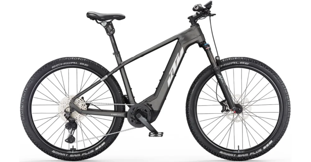 Outlet KTM MACINA TEAM XL MACHINE GREY MATT (SILVER+ORANGE) 2023 FÉRFI ELEKTROMOS MTB KERÉKPÁR