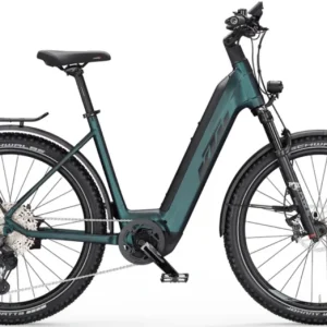 KTM MACINA AERA 771 LFC GREENPURPLE FLIP MATT (BLACK+ORANGE) EASY ENTRY 2023 UNISEX ELEKTROMOS MTB KERÉKPÁR Kiárusítás