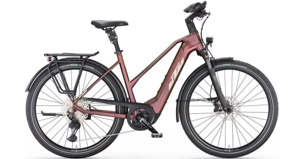 KTM MACINA STYLE 720 SUNSET MATT(CHAMPAGNE+BLACK) TRAPÉZ 2023 NŐI ELEKTROMOS TREKKING KERÉKPÁR Újdonság