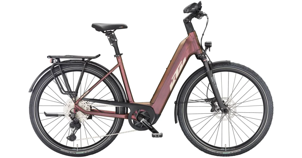 Végkiárusítás KTM MACINA STYLE 720 SUNSET MATT(CHAMPAGNE+BLACK) EASY ENTRY 2023 UNISEX ELEKTROMOS TREKKING KERÉKPÁR