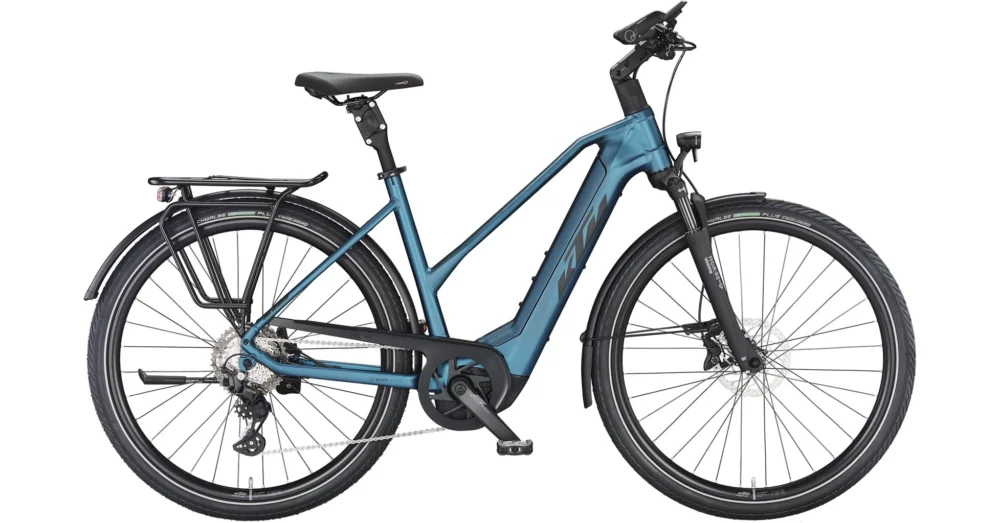 Korlátozott ajánlat KTM MACINA STYLE 730 VITAL BLUE MATT(BLACK+SILVER) TRAPÉZ 2023 NŐI ELEKTROMOS TREKKING KERÉKPÁR