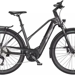 KTM MACINA STYLE 740 TRAPÉZ MACINA GREY ((SILVER+BLUE) NŐI ELEKTROMOS TREKKING KERÉKPÁR 2023 Exkluzív ajánlat