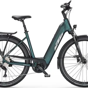 KTM MACINA TOUR CX510 GREEN PURPLE-FLIP MATT(SILVER+GREEN) EASY ENTRY 2023 UNISEX ELEKTROMOS TREKKING KERÉKPÁR Kedvezményes ár