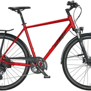 KTM LIFE FORCE TRAPÉZ CHROME RED (BLACK) 2022 NŐI TREKKING KERÉKPÁR Árengedmény