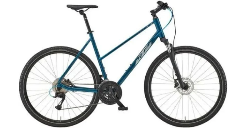 Azonnal elérhető KTM X-LIFE ROAD TRAPÉZ VITAL BLUE (SILVER+BLUE) 2022 NŐI CROSS KERÉKPÁR