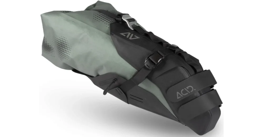 Expressz kézbesítés CUBE ACID SADDLE BAG PACK PRO 15 Kerékpáros Bikepacking Nyeregtáska - BLACK'N'GREEN