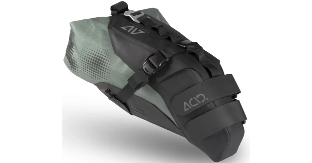 Kedvezmény CUBE ACID SADDLE BAG PACK PRO 11 Kerékpáros Bikepacking Nyeregtáska - BLACK'N'GREEN