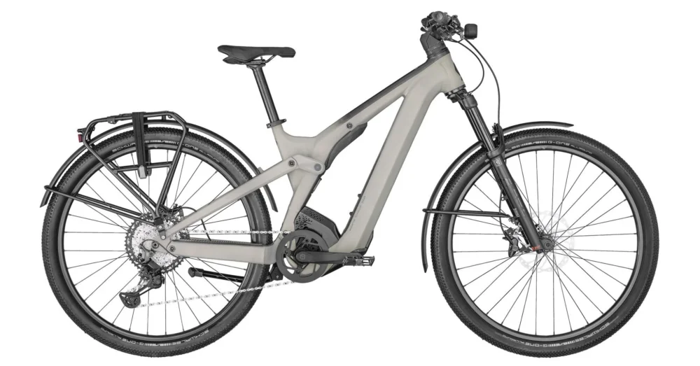 SCOTT AXIS ERIDE EVO TOUR FS 2022 FÉRFI ELEKTROMOS ÖSSZTELESZKÓPOS TREKKING KERÉKPÁR Gyors kiszállítás
