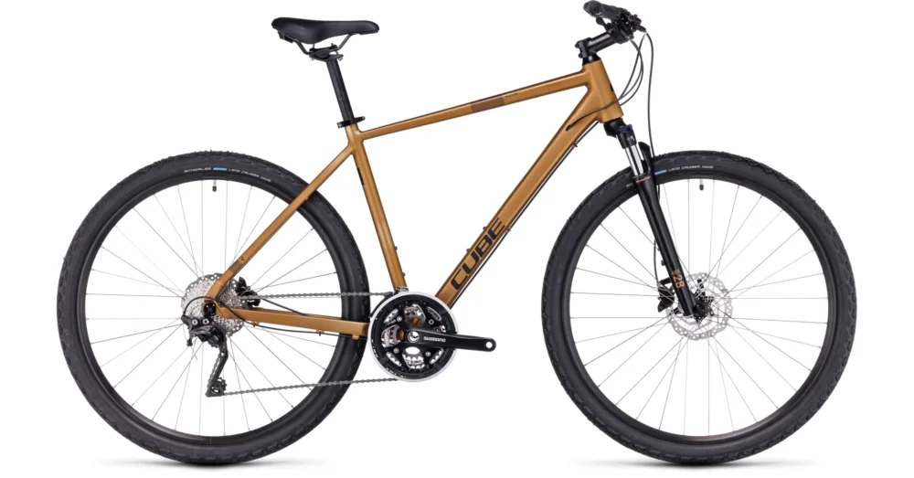 Kedvezményes ár CUBE NATURE PRO GOLD N BLACK 2023 FÉRFI CROSS KERÉKPÁR