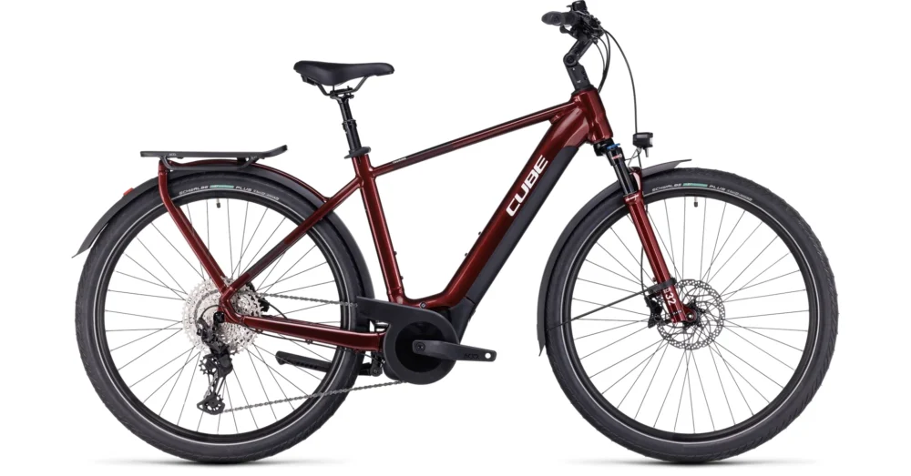 CUBE TOURING HYBRID EXC 625 RED´N´WHITE 2023 FÉRFI ELEKTROMOS TREKKING KERÉKPÁR Rendeld meg most