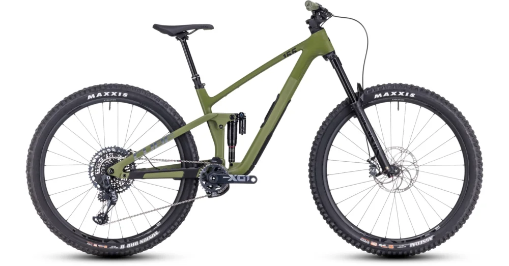 Legkelendőbb CUBE STEREO ONE55 C:62 TM 29 OLIVE´N´CHROME 2023 FÉRFI ÖSSZTELESZKÓPOS MTB KERÉKPÁR