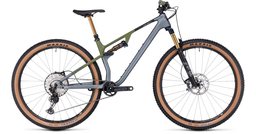 CUBE AMS ONE11 C:68X TM 29 FLASHGREY´N´OLIVE 2023 FÉRFI ÖSSZTELESZKÓPOS MTB KERÉKPÁR Legkelendőbb
