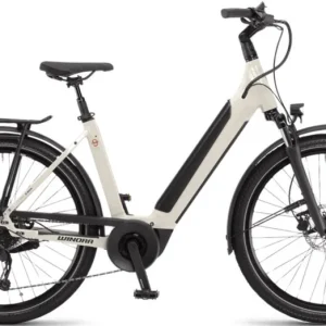 WINORA SINUS 9 LINENWHITE EASY ENTRY 2023 UNISEX ELEKTROMOS TREKKING KERÉKPÁR Szuper ajánlat