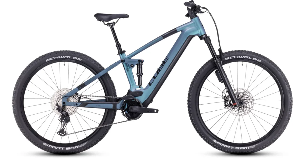 Akciós ár CUBE STEREO HYBRID 120 ABS 750 SMARAGDGREY´N´BLUE 2023 FÉRFI ELEKTROMOS ÖSSZTELESZKÓPOS MTB KERÉKPÁR