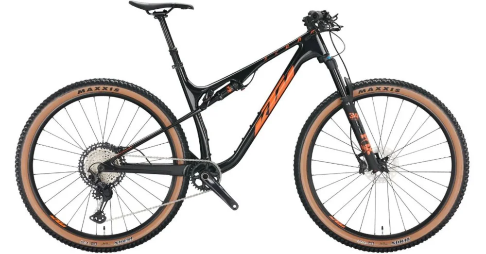 Kedvezmény KTM SCARP MT MASTER FLAMING BLACK (ORANGE) 2022 FÉRFI ÖSSZTELESZKÓPOS MTB KERÉKPÁR