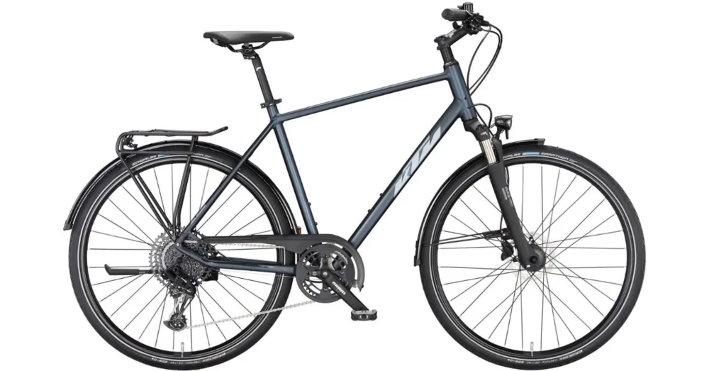 KTM LIFE FORCE ULTIMATE DARK BLUE MATT (SILVER + GREY) 2023 FÉRFI TREKKING KERÉKPÁR Legkelendőbb