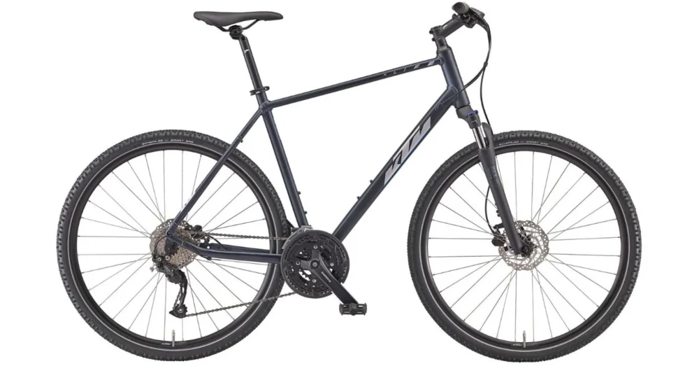 Vásárlói kedvenc KTM X-LIFE ROAD ULTIMATE DARK BLUE MATT (SILVER+BLUE) 2023 FÉRFI CROSS TREKKING KERÉKPÁR