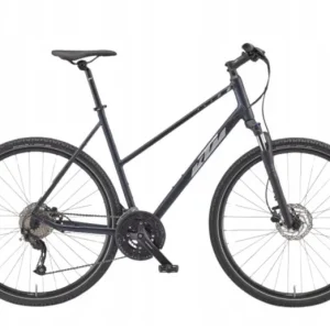 Gyors kiszállítás KTM X-LIFE ROAD TRAPÉZ ULTIMATE DARK BLUE MATT (SILVER+BLUE) 2023 NŐI CROSS TREKKING KERÉKPÁR
