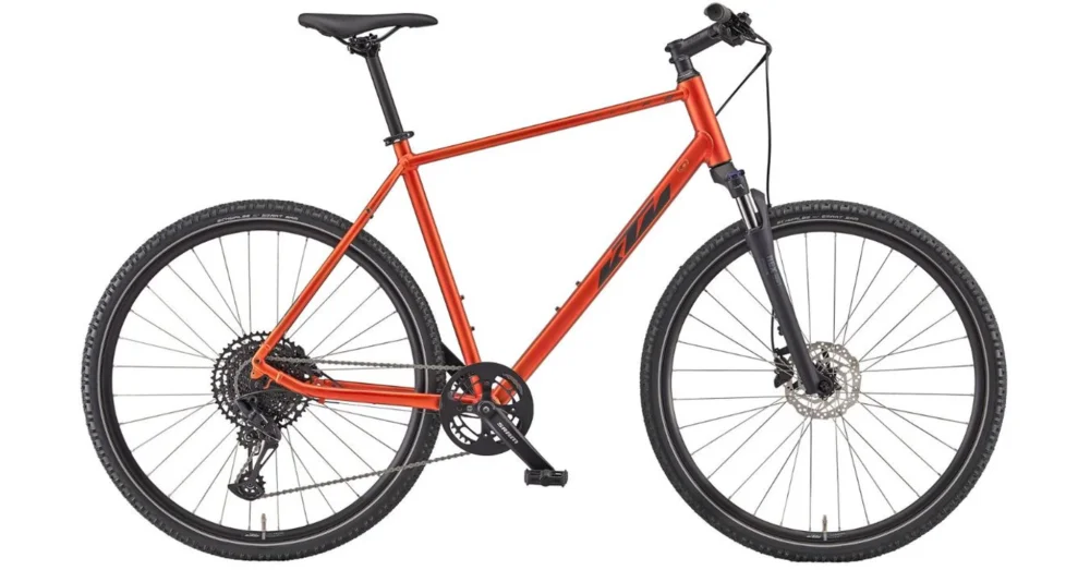 KTM X-LIFE CROSS BURNT ORANGE MATT (GREY + ORANGE) 2023 FÉRFI CROSS TREKKING KERÉKPÁR Bestseller
