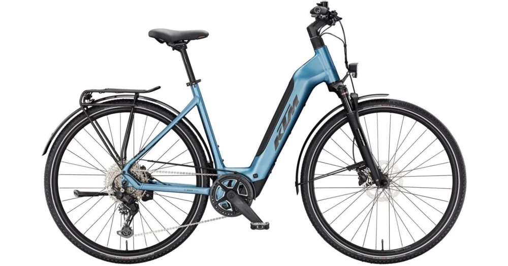 KTM MACINA SPORT SX 20 EASY ENTRY STEEL BLUE MATT (BLACK) 2025 UNISEX ELEKTROMOS TREKKING KERÉKPÁR Gyors kiszállítás