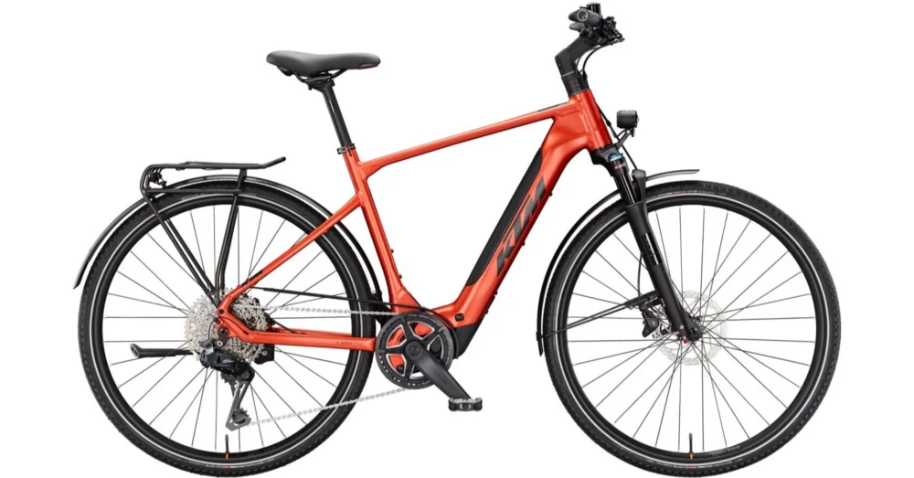 Azonnal elérhető KTM MACINA SPORT SX 10 BURNT ORANGE(BLACK) 2025 FÉRFI ELEKTROMOS TREKKING KERÉKPÁR