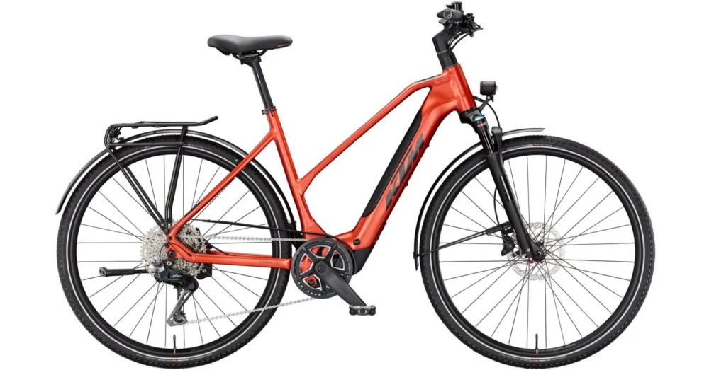 Vedd meg most KTM MACINA SPORT SX 10 TRAPÉZ BURNT ORANGE (BLACK) 2025 NŐI ELEKTROMOS TREKKING KERÉKPÁR