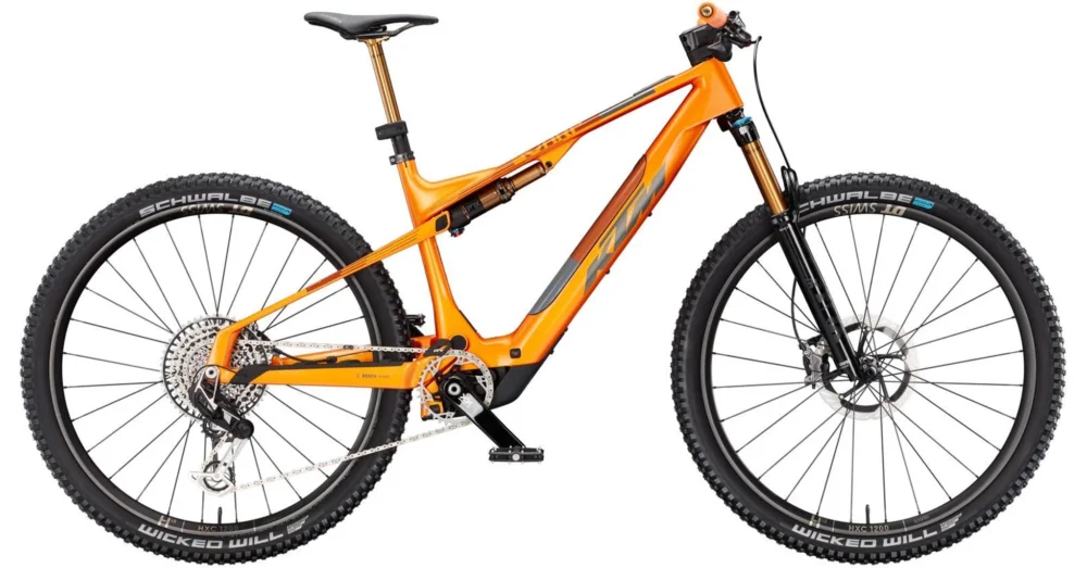 Utolsó esély KTM MACINA SCARP SX EXONIC FRESH ORANGE (DARK CHROME) 2025 FÉRFI ELEKTROMOS ÖSSZTELESZKÓPOS MTB KERÉKPÁR