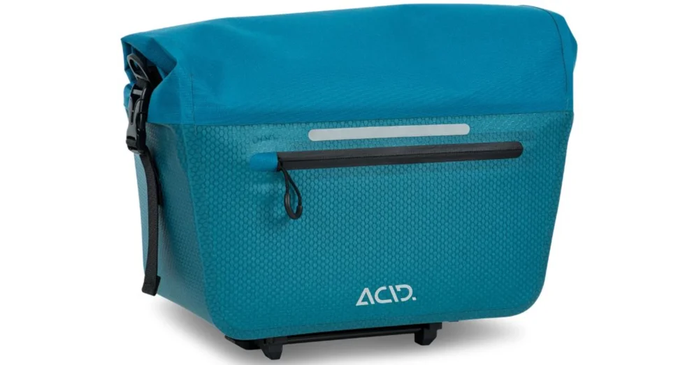 Népszerű CUBE ACID Trunk Bag PRO 14 RILink DARK BLUE´N´BLACK Kerékpár Csomagtartó Táska