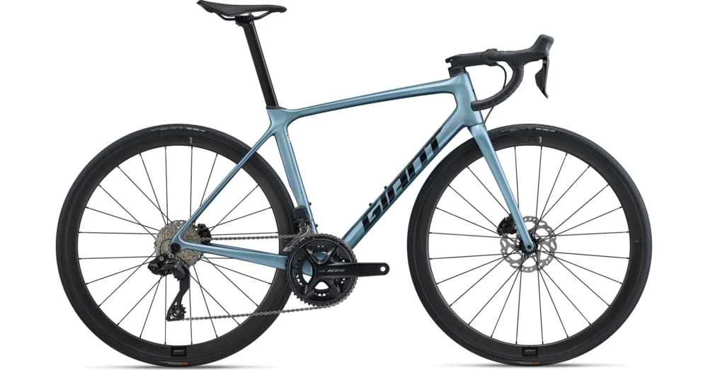 Prémium GIANT TCR ADVANCED PRO DISC 1 DI2 AGED DENIM 2023 FÉRFI ORSZÁGÚTI KERÉKPÁR